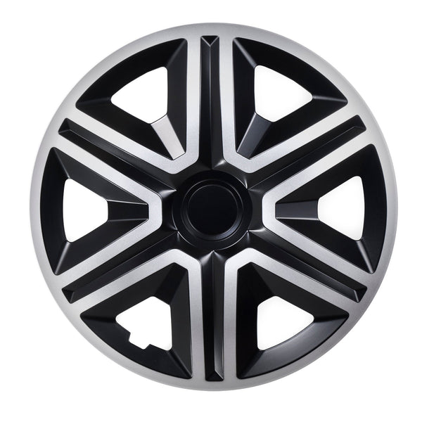 Universal hjulkapsler 15'' NRM Action Doublecolor sølv-sort 1 stk.