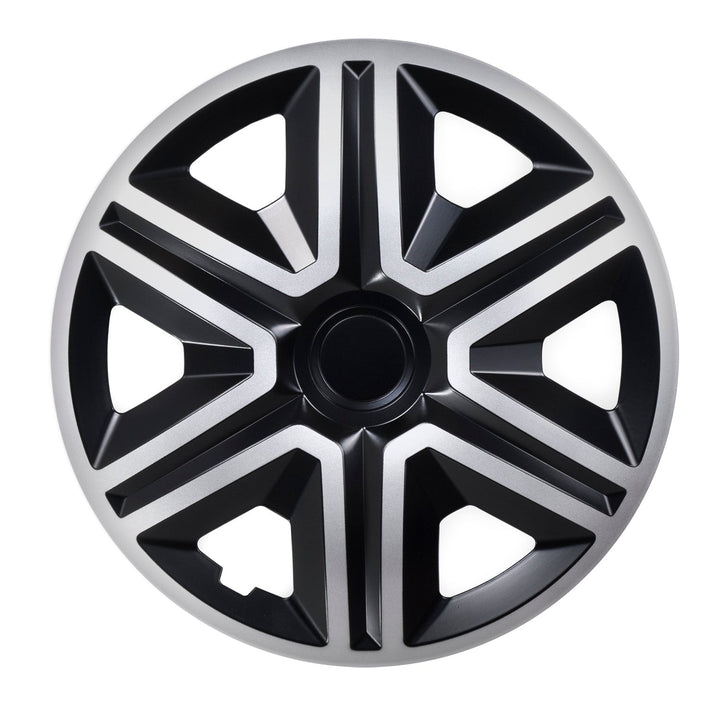 Universal hjulkapsler 15'' NRM Action Doublecolor sølv-sort 1 stk.