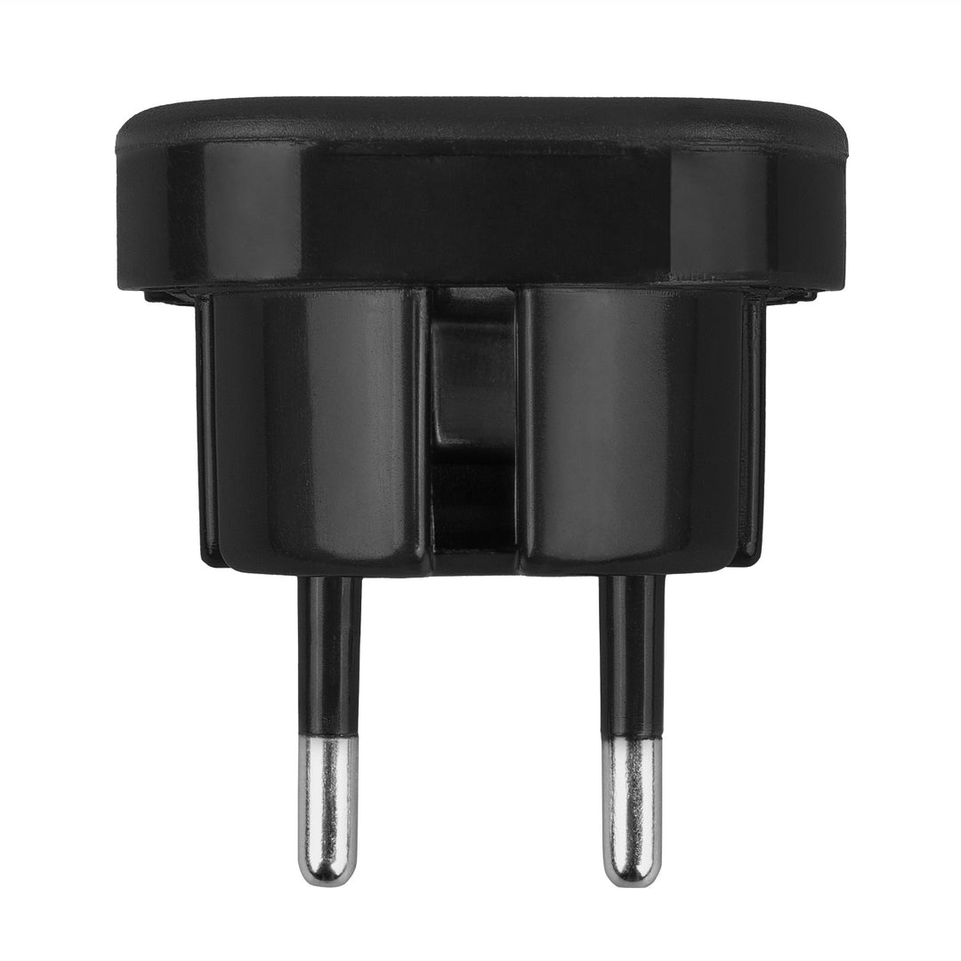 Maclean UK-stikadapter til EU-stik, sort, MCE72, 2 stk.
