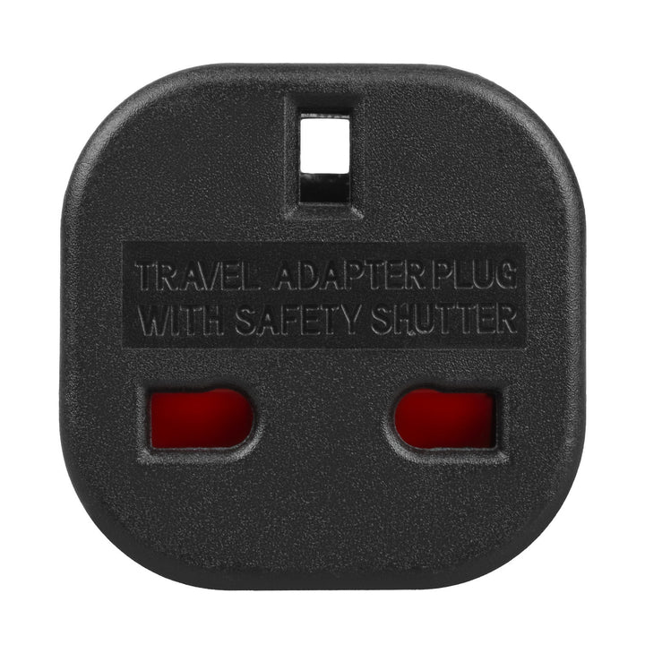 Maclean UK-stikadapter til EU-stik, sort, MCE72, 4 stk.