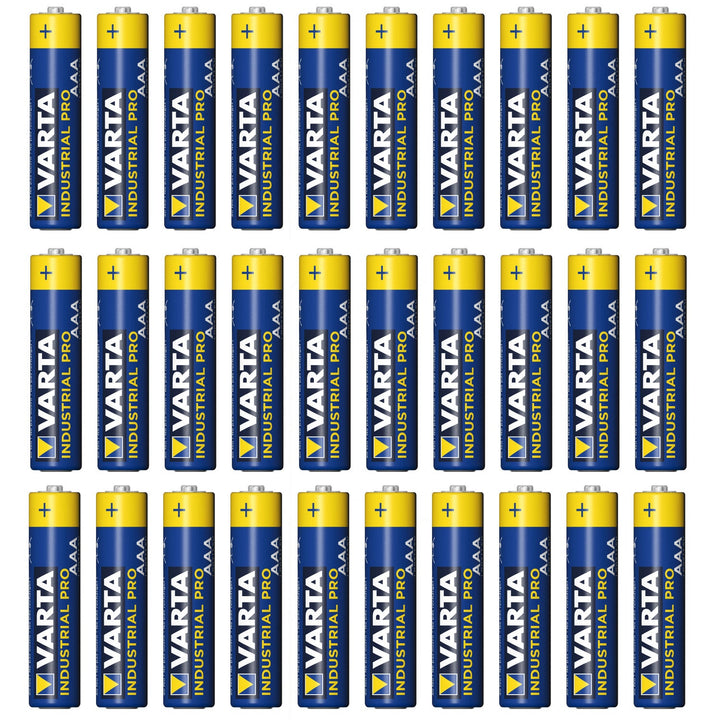 30x R-03 LR03 AAA alkalisk batteri Varta Industrial 4003