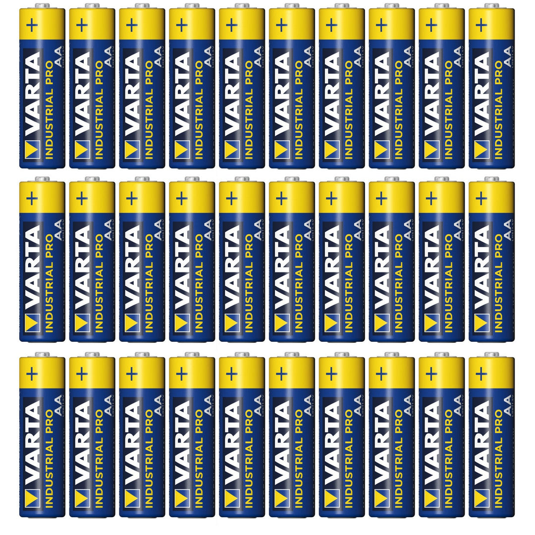 30x batteri R-06 LR6 AA 1,5V alkalisk Varta Industrial 4006