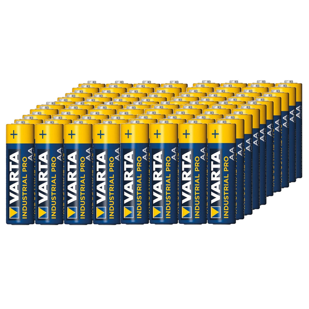 80x batteri R-06 LR6 AA 1,5V alkalisk Varta Industrial 4006
