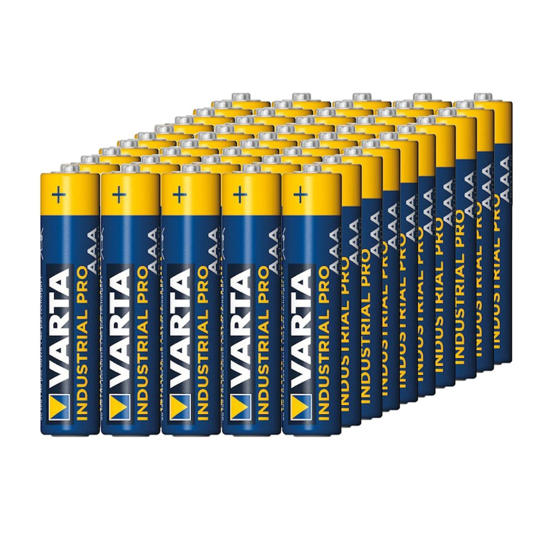 50x R-03 LR03 AAA alkalisk batteri Varta Industrial 4003