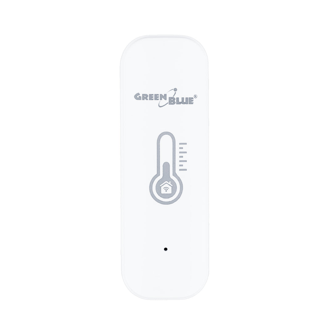 GreenBlue WiFi-temperatur- og fugtighedssensor, Android/iOS/Alexa/Google Home, 3,0 V DC, LR03x2, GB737