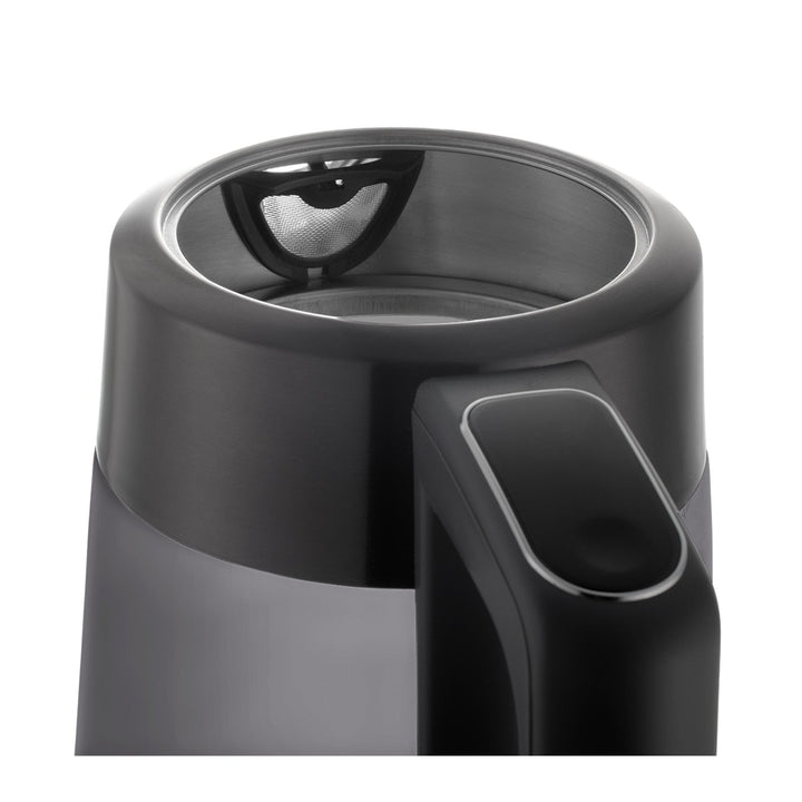 Concept elektrisk kedel i glas, kapacitet 1,7 l, effekt 1850-2200 W, sort, Strix-stik, temperaturregulering, digital styring, RK4195