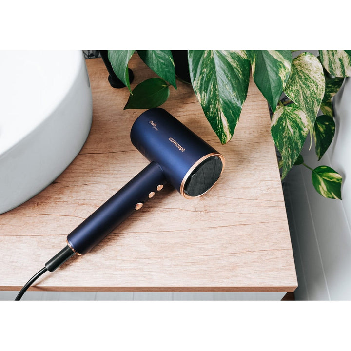 Concept ProfiCare hårtørrer, BLDC-motor, magnetiske påsætningsdyser, Oil Therapy-funktion, børnemodus, Cold Mode-funktion, VV8100
