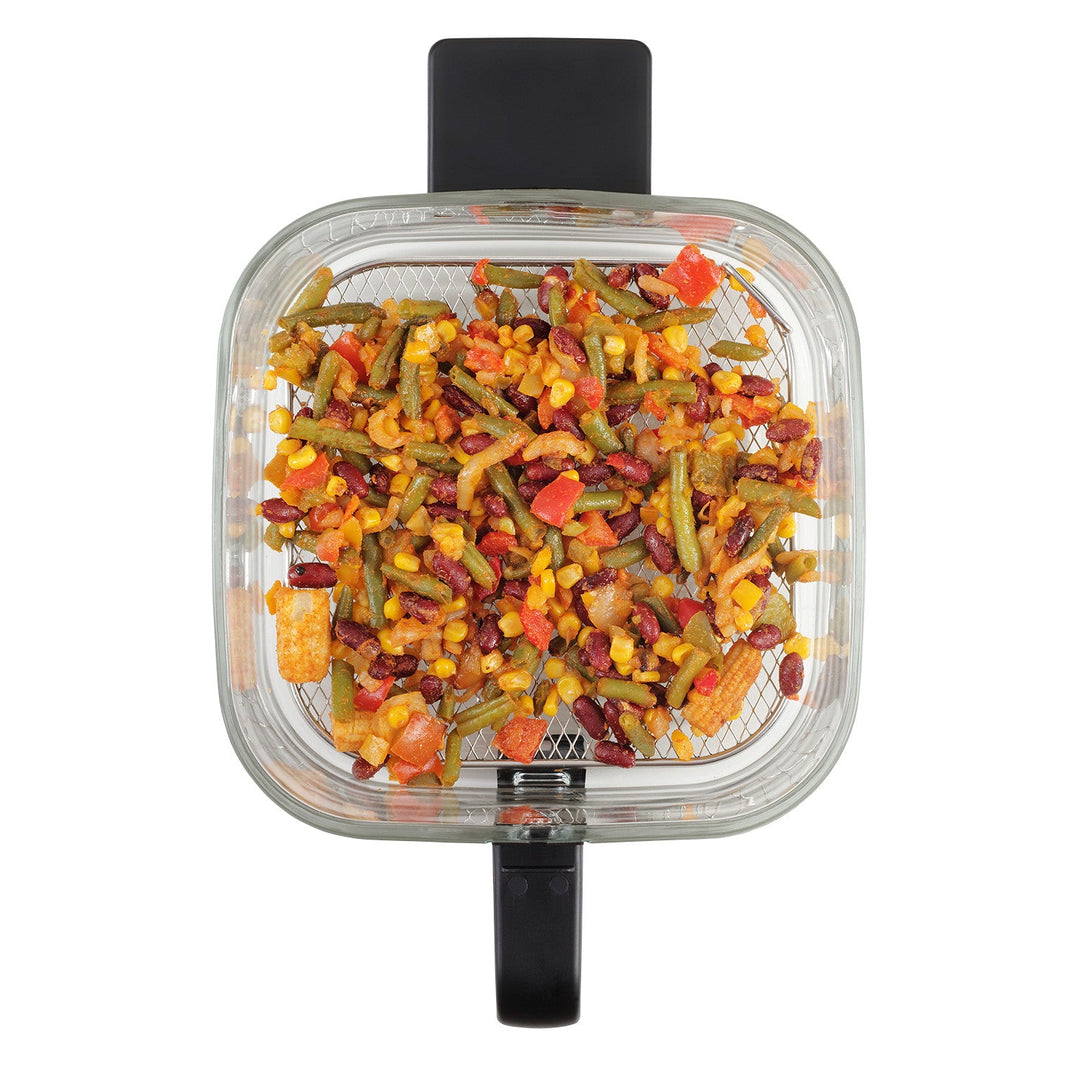 Concept Glass&Fast fedtfri frituregryde, kapacitet 5,5 l, 7 programmer, LED-berøringsskærm, sund stegning, glasbeholder, FR5500