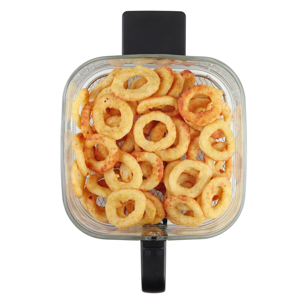 Concept Glass&Fast fedtfri frituregryde, kapacitet 5,5 l, 7 programmer, LED-berøringsskærm, sund stegning, glasbeholder, FR5500