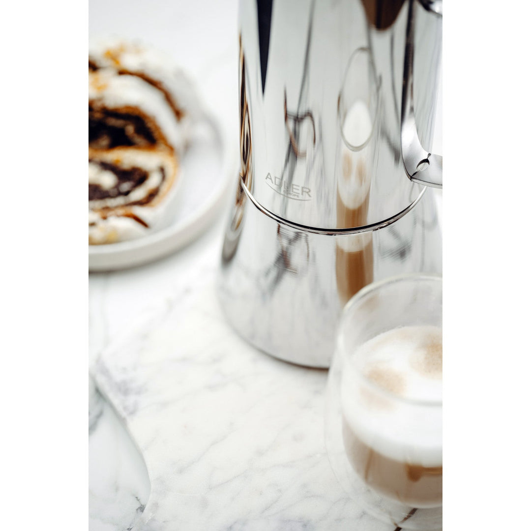 Adler kaffemaskine, espressomaskine, kapacitet 620 ml, farve sølvstål, AD 4417