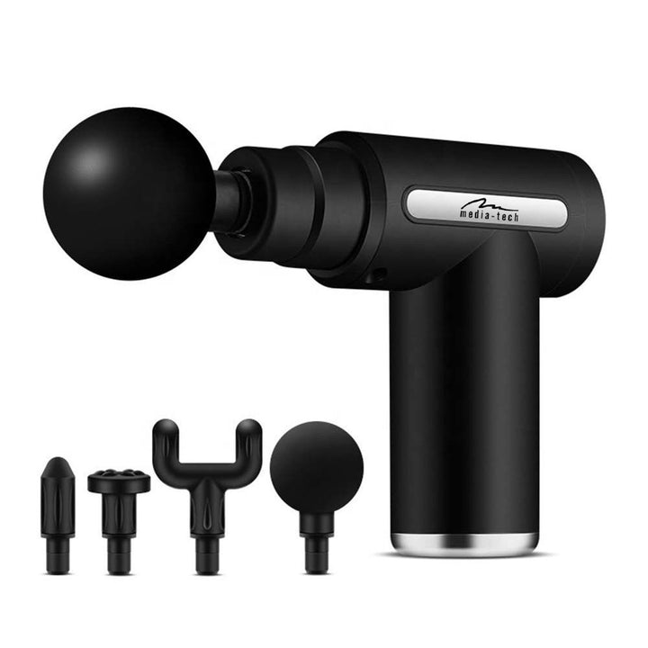 Massager til nem og hurtig massage af spændte muskler, Media-tech, 4 udskiftelige massagekopper, MT6521