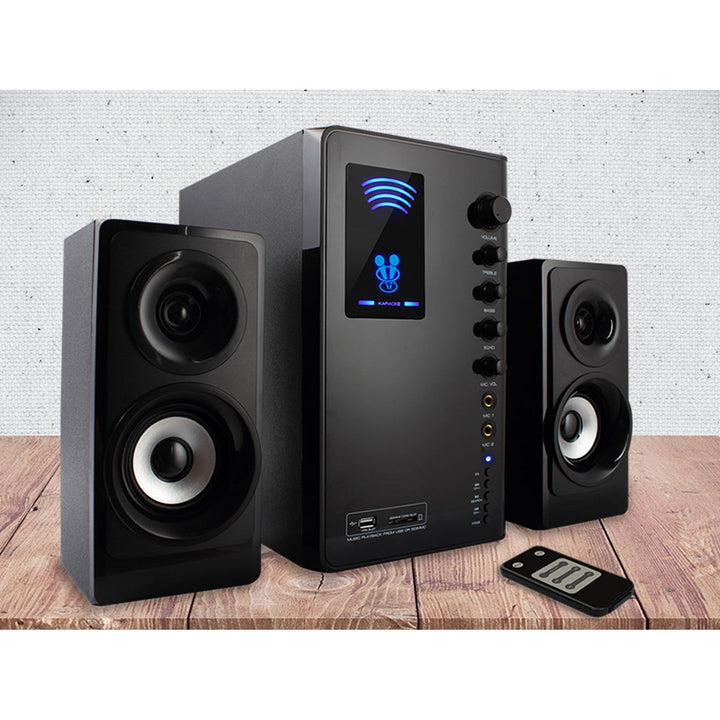 2.1 Tracer højttalersæt, Bluetooth 5.1, 35 W effekt, FM-radio, fjernbetjening, Tumba BT