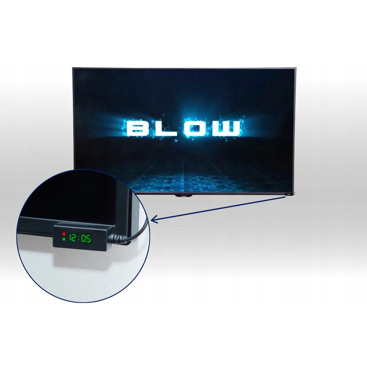 DVB-T/T2-tuner Blow, H.265, 6000FHD, Timeshift-funktion, flere sprog, multimedieafspillerfunktion, USB-port, 77-077#