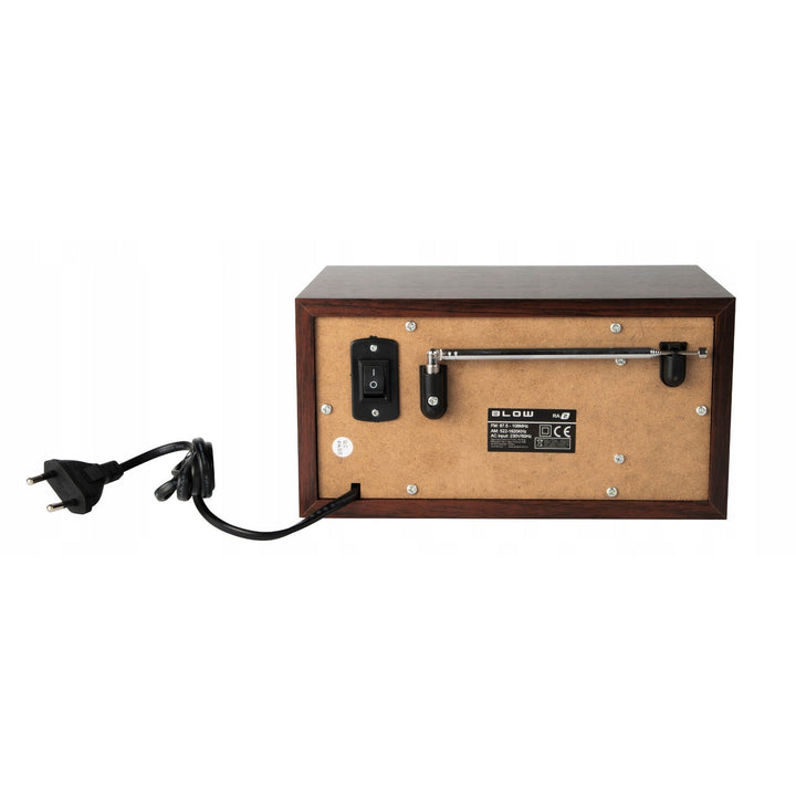 Blow bærbar analog radio, Bluetooth-funktion, USB-, AUX- og SD-stik, AM/FM-radiomodtagelse, LCD-display, ur og vækkeur, 77-531#