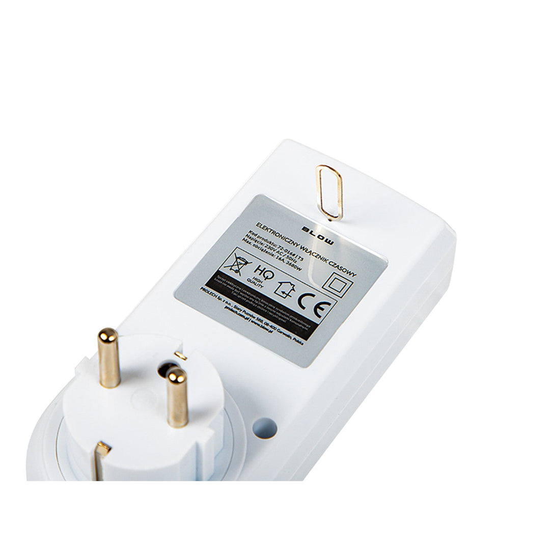 Blow digital timer programmer, LCD-display, nøjagtighed +/- 1 minut pr. måned, 16 forskellige funktionskombinationer, 72-016#