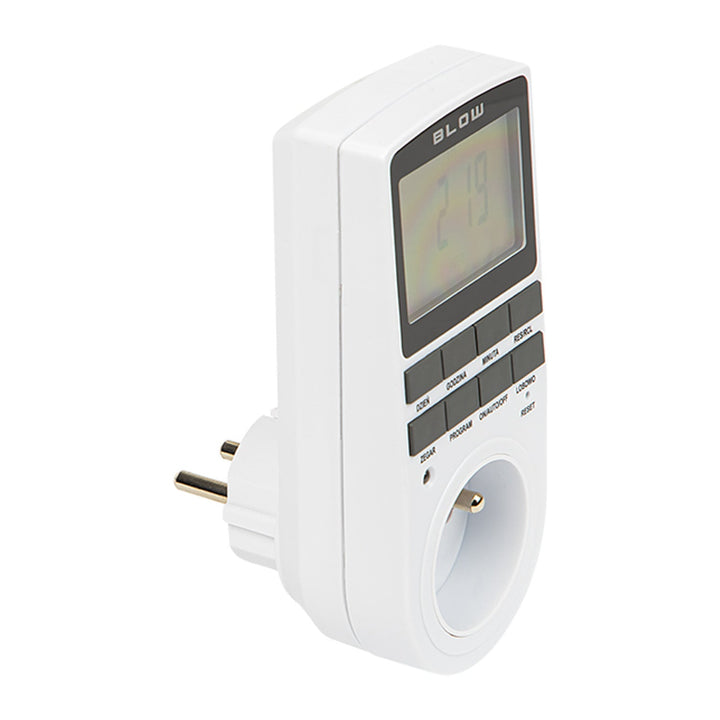 Blow digital timer programmer, LCD-display, nøjagtighed +/- 1 minut pr. måned, 16 forskellige funktionskombinationer, 72-016#
