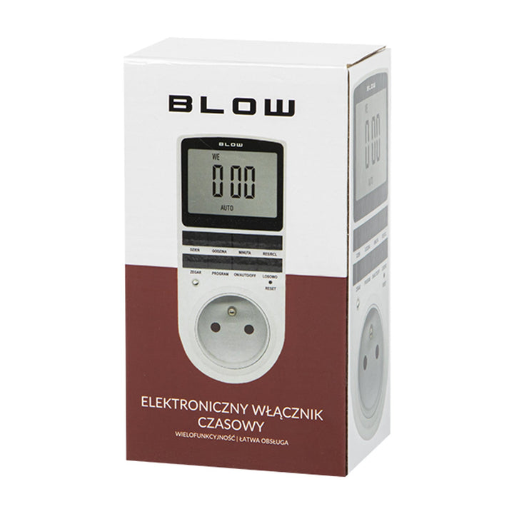Blow digital timer programmer, LCD-display, nøjagtighed +/- 1 minut pr. måned, 16 forskellige funktionskombinationer, 72-016#