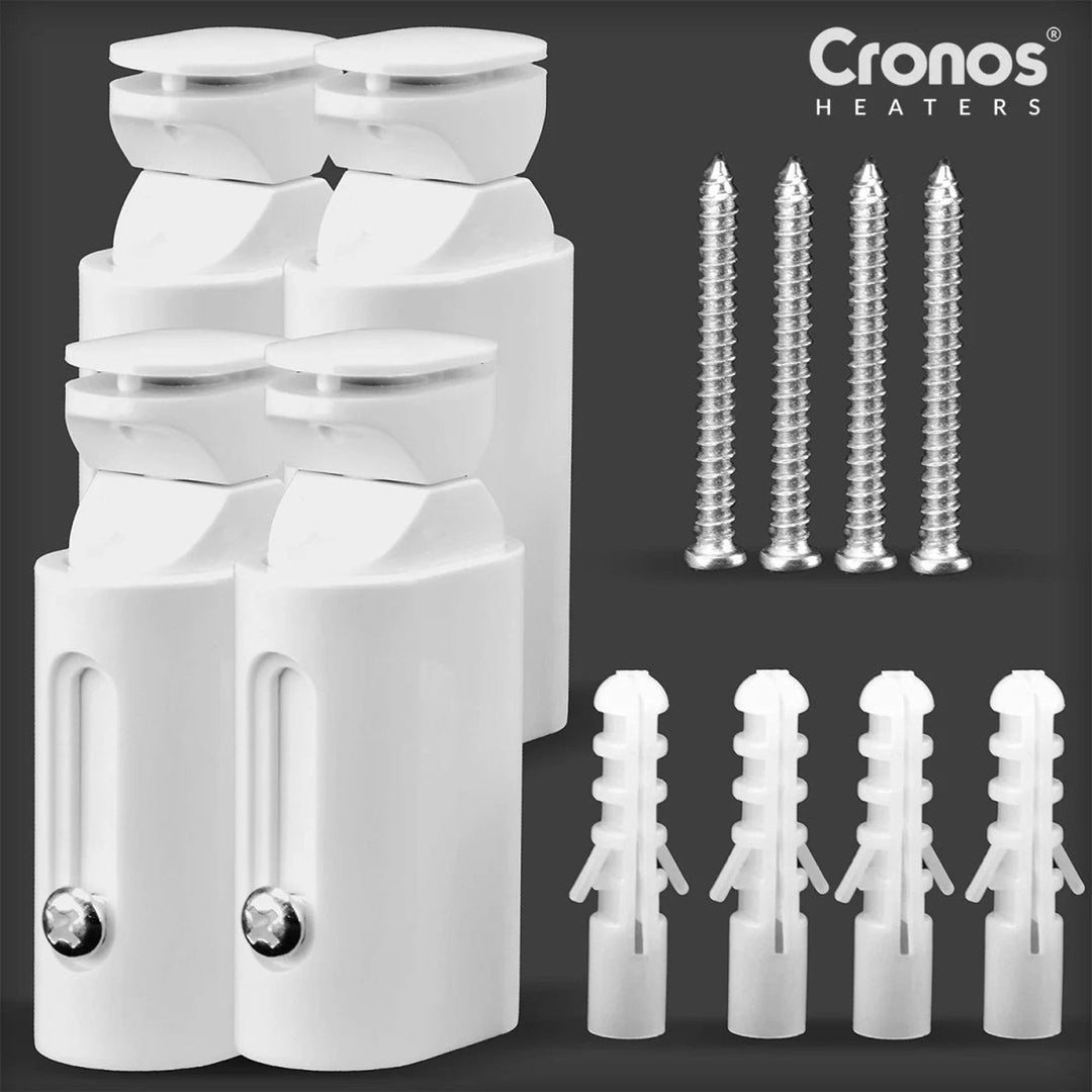 Cronos elektrisk badeværelsesradiator, effekt 500 W, opvarmer rum op til 6 m2, LCD-display, AUTO-, TIMER- og åbent vindue-detekteringsfunktion, TW-500