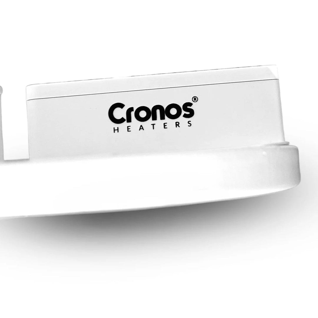 Cronos elektrisk radiator, hvid, effekt 450 W, opvarmning af rum op til 14 m2, indbygget termostat, fjernbetjening, funktion til registrering af åbne vinduer, ben medfølger, WFH-450TW