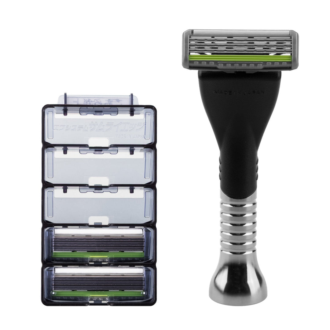 Barbermaskine med udskiftelige blade Feather Butler PF-BT, 3 kassetter