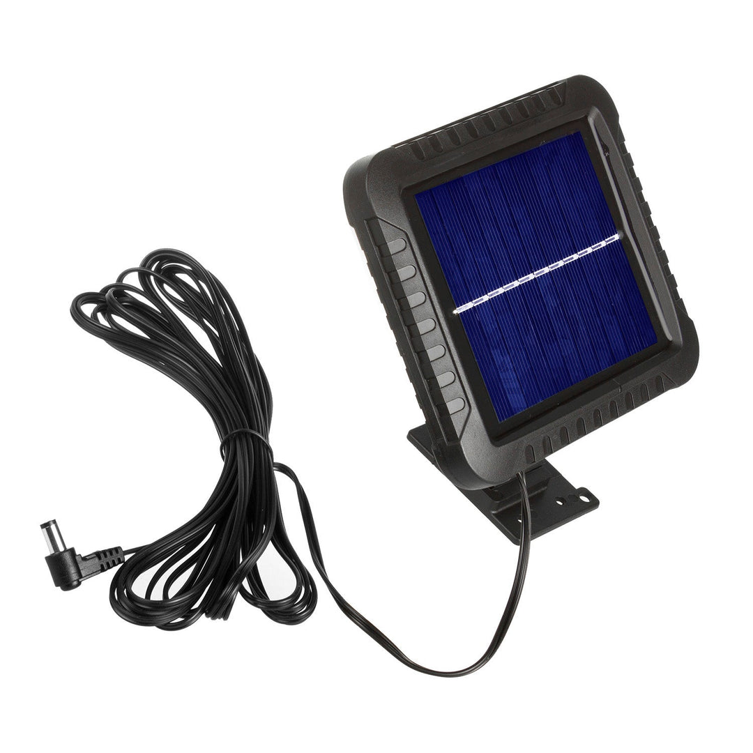 Solar LED-projektør med bevægelsessensor Maclean, IP44, 5W, 400lm, 6000K, lithiumbatteri 1300 mAh, 5,5V DC MCE438, 4 stk.