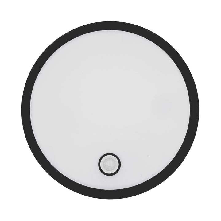 Maclean LED-lampe med bevægelsessensor, PIR-sensor, sort, 10 W/15 W/18 W, IP65, farveindstilling 3000/4000/6000 K, MCE535 B