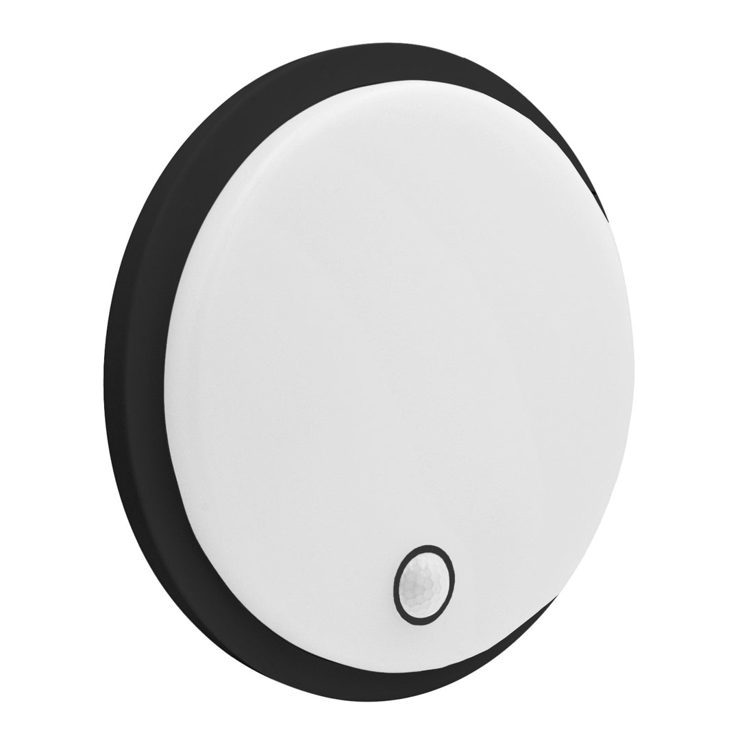Maclean LED-lampe med bevægelsessensor, PIR-sensor, sort, 10 W/15 W/18 W, IP65, farveindstilling 3000/4000/6000 K, MCE535 B