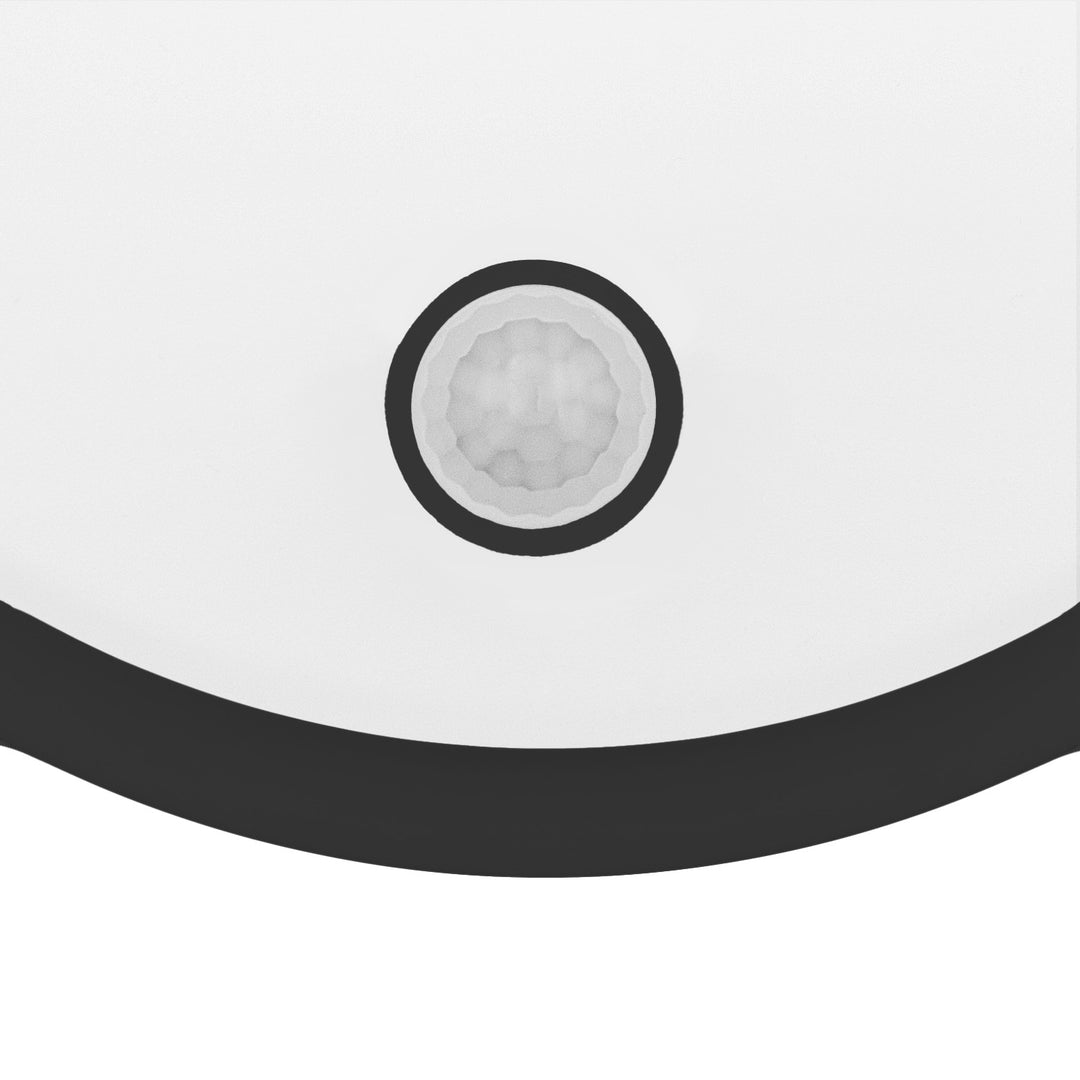 Maclean LED-lampe med bevægelsessensor, PIR-sensor, sort, 10 W/15 W/18 W, IP65, farveindstilling 3000/4000/6000 K, MCE535 B