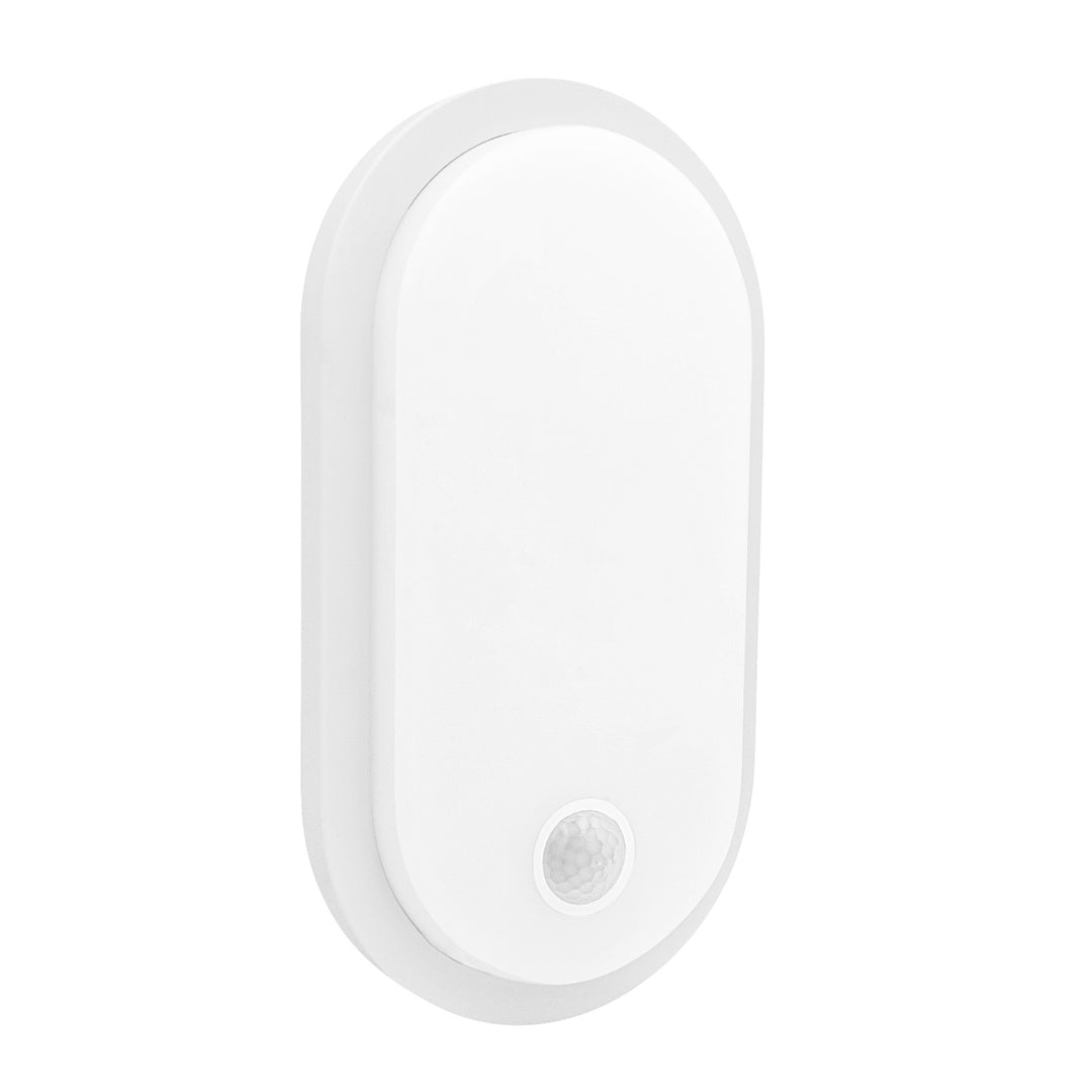 Maclean LED-lampe med bevægelsessensor, PIR-sensor, hvid, 10 W/15/18 W, IP65, farveindstilling 3000/4000/6000 K, MCE534 W