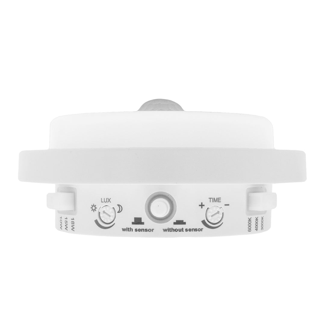 Maclean LED-lampe med bevægelsessensor, PIR-sensor, hvid, 10 W/15/18 W, IP65, farveindstilling 3000/4000/6000 K, MCE534 W