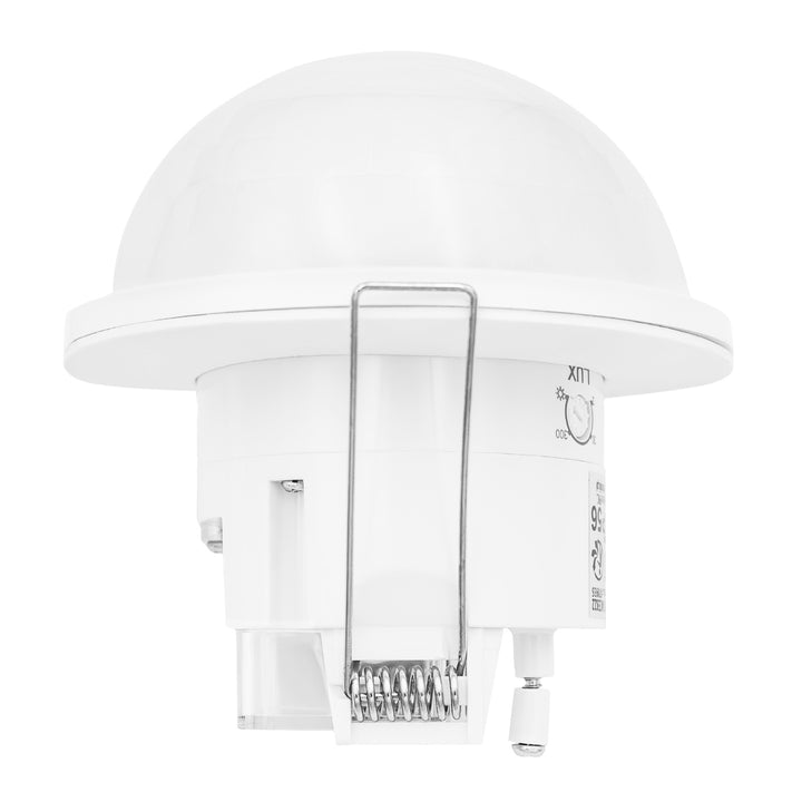 Maclean PIR-tilstedeværelsessensor, indbygget, rækkevidde 10x40 m, 1000 W/2000 W, 220–240 V AC, 50/60 Hz, IP54, MCE822
