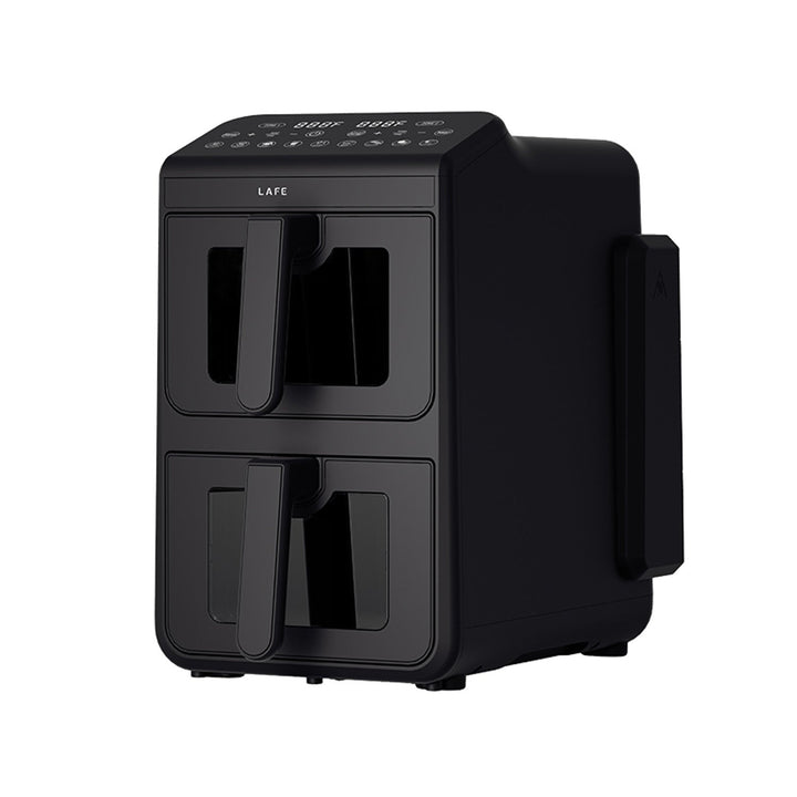 LAFE fedtfri frituregryde, air fryer, 2 kamre 5 L, effekt 2460 W, LCD-display, Dual Fry