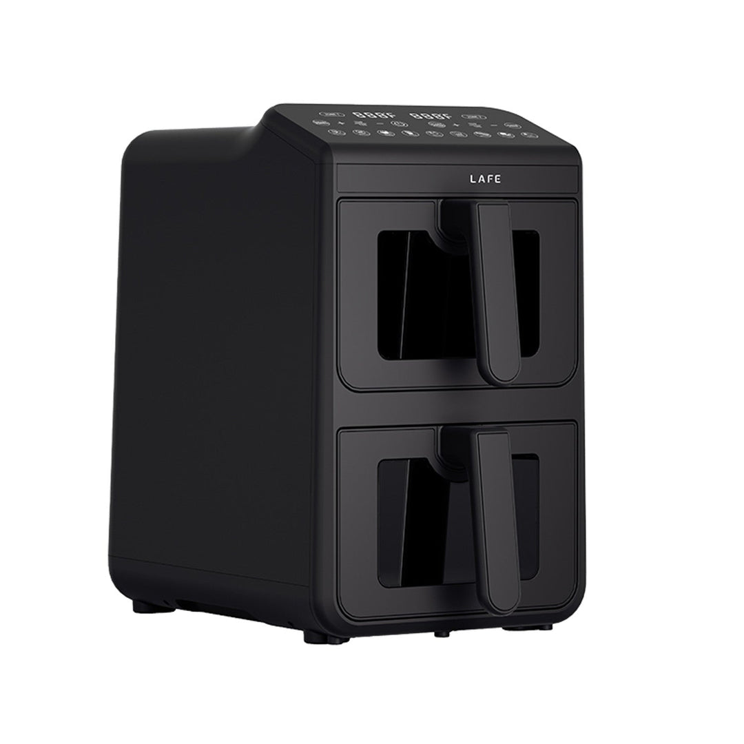 LAFE fedtfri frituregryde, air fryer, 2 kamre 5 L, effekt 2460 W, LCD-display, Dual Fry