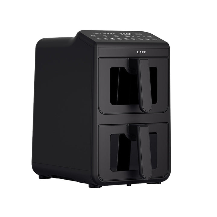 LAFE fedtfri frituregryde, air fryer, 2 kamre 5 L, effekt 2460 W, LCD-display, Dual Fry