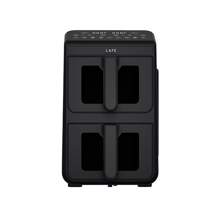LAFE fedtfri frituregryde, air fryer, 2 kamre 5 L, effekt 2460 W, LCD-display, Dual Fry