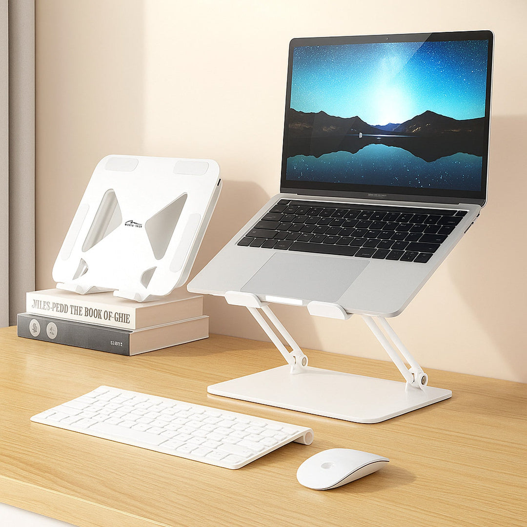 Justerbar, ergonomisk holder til bærbare computere på 10-17 tommer LAPTOP STAND MT2661W, Mediatech