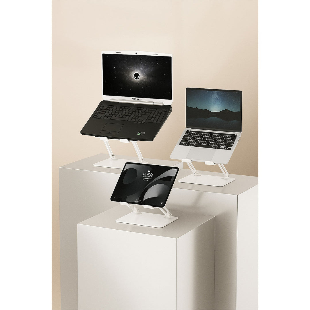 Justerbar, ergonomisk holder til bærbare computere på 10-17 tommer LAPTOP STAND MT2661W, Mediatech