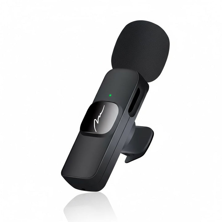 MICRO-MIC DUO – 2x trådløs mikrofon til slipset (sæt), med klips, iOS & Android (OTG), mini, superfølsom. USB-C & LIGHTNING, Mediatech