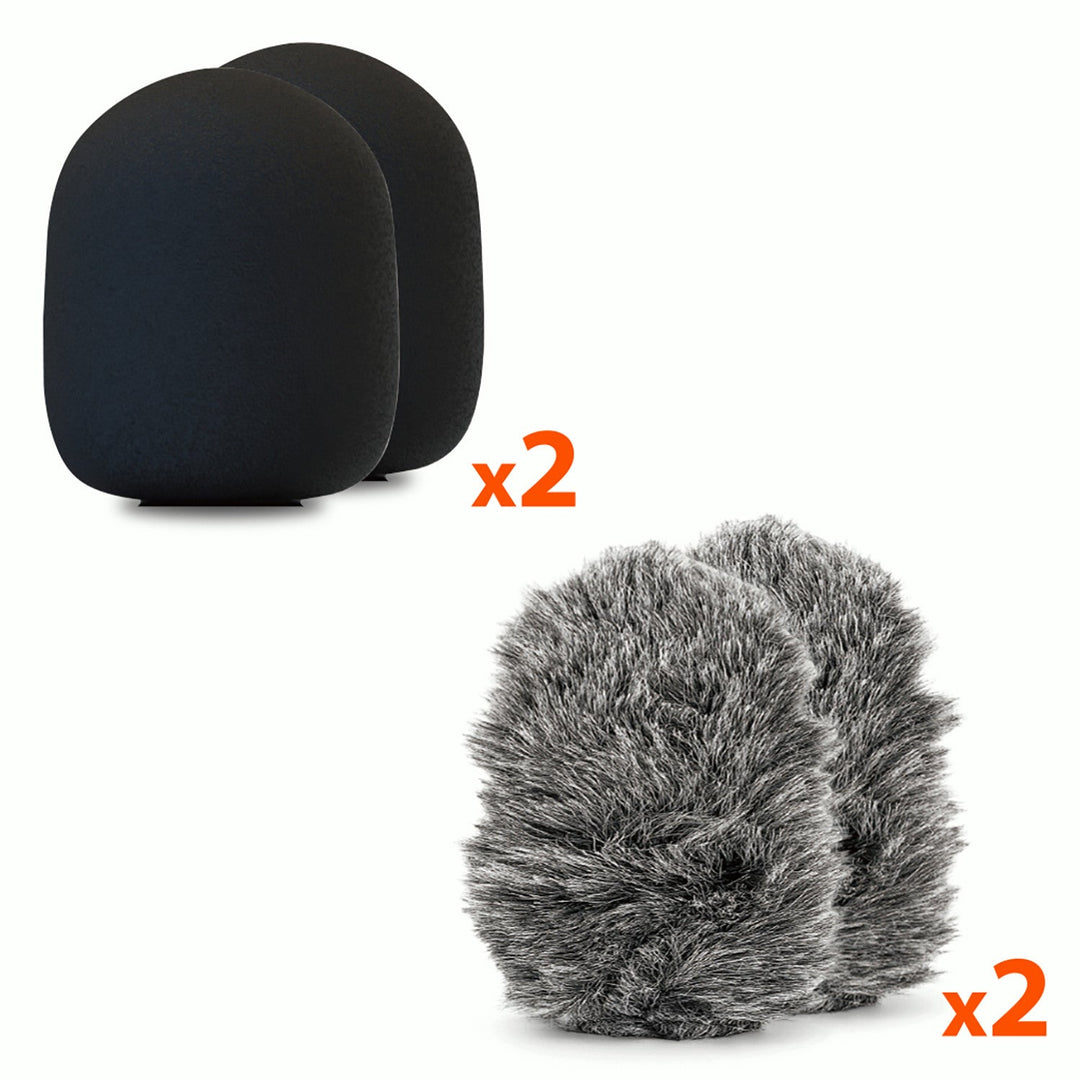 MICRO-MIC DUO – 2x trådløs mikrofon til slipset (sæt), med klips, iOS & Android (OTG), mini, superfølsom. USB-C & LIGHTNING, Mediatech