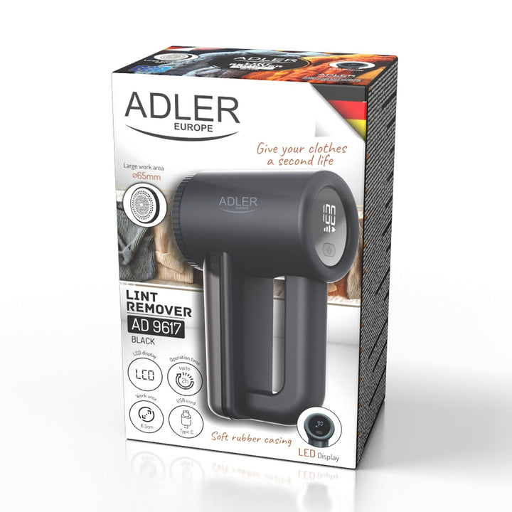 Adler stofskærer, LCD-display, 3 hastigheder, sort, AD 9617 black