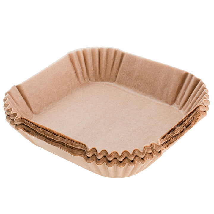 Papirindsatser til frituregryde, airfryer, Adler, 16 cm, op til 240 °C, biologisk nedbrydelige, 100 stk., AD 6731
