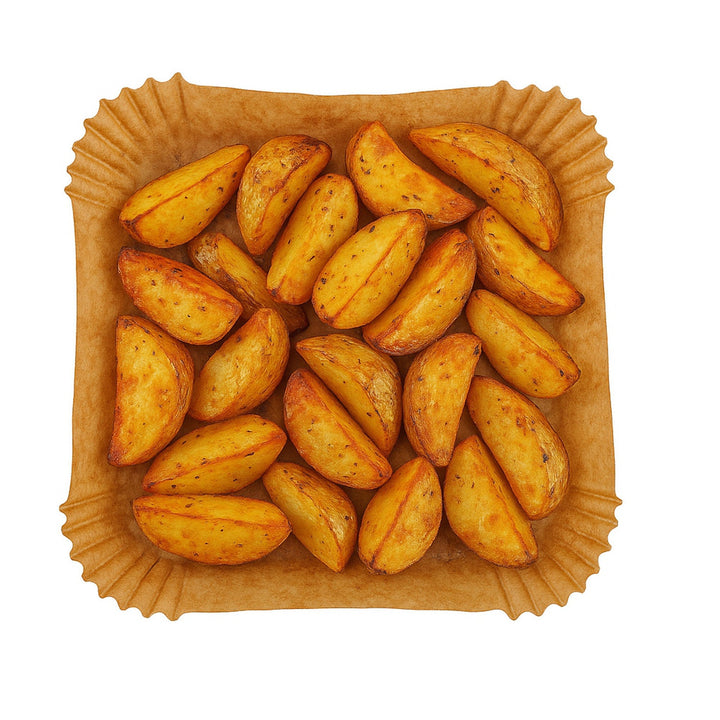 Papirindsatser til frituregryde, airfryer, Adler, 16 cm, op til 240 °C, biologisk nedbrydelige, 100 stk., AD 6731