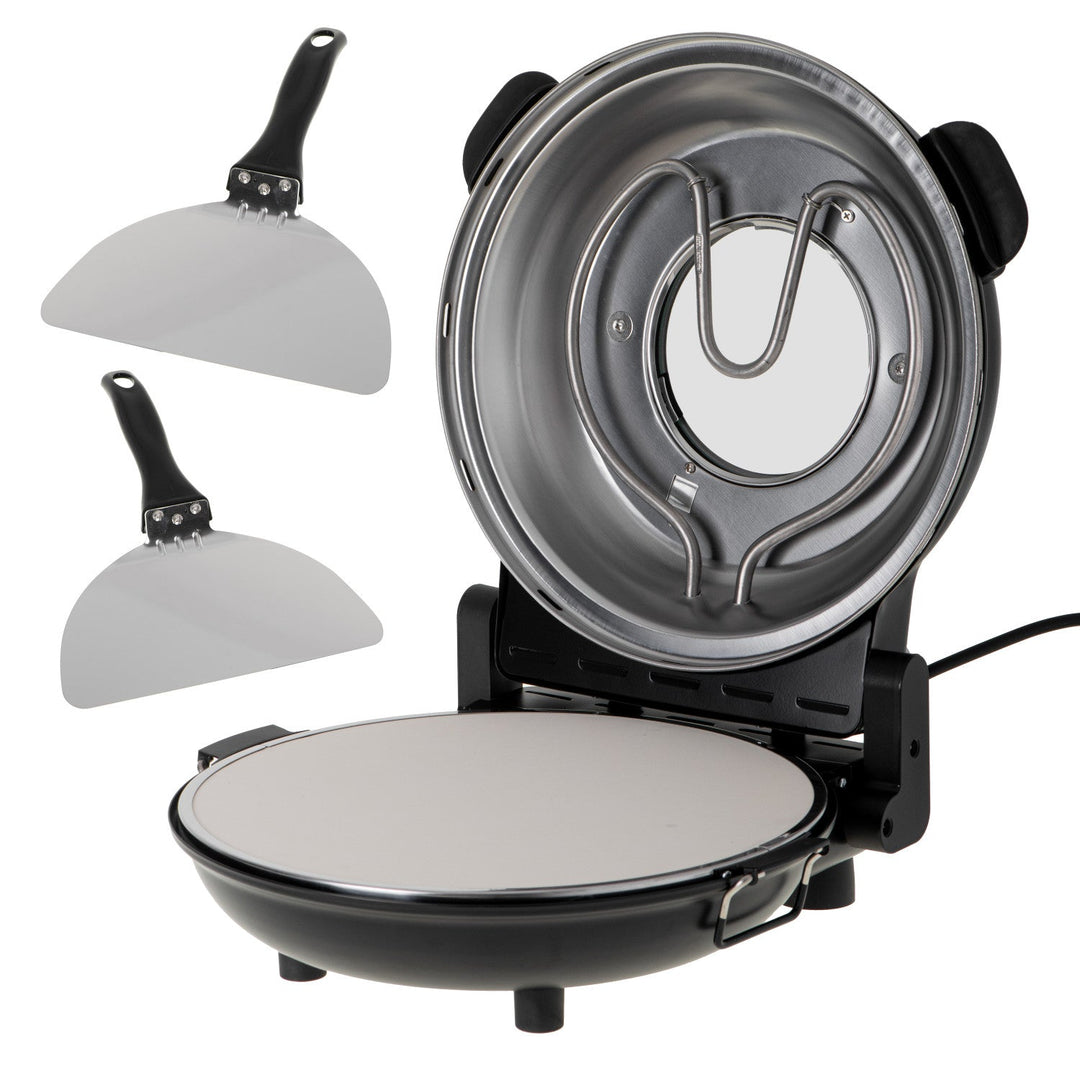 Adler pizzaovn, temperaturregulering op til 400 °C, keramisk sten, to varmeelementer, AD 6314