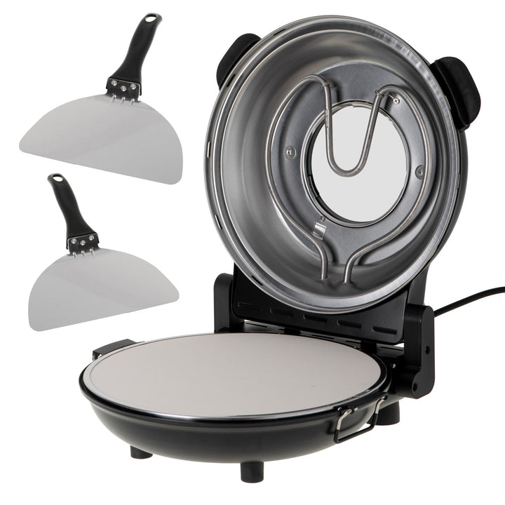 Adler pizzaovn, temperaturregulering op til 400 °C, keramisk sten, to varmeelementer, AD 6314