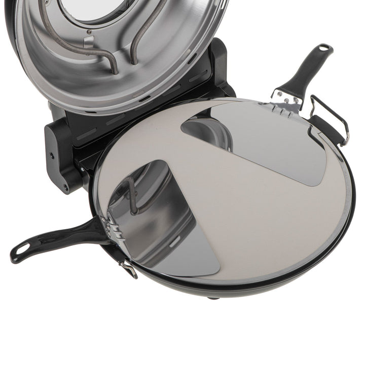 Adler pizzaovn, temperaturregulering op til 400 °C, keramisk sten, to varmeelementer, AD 6314