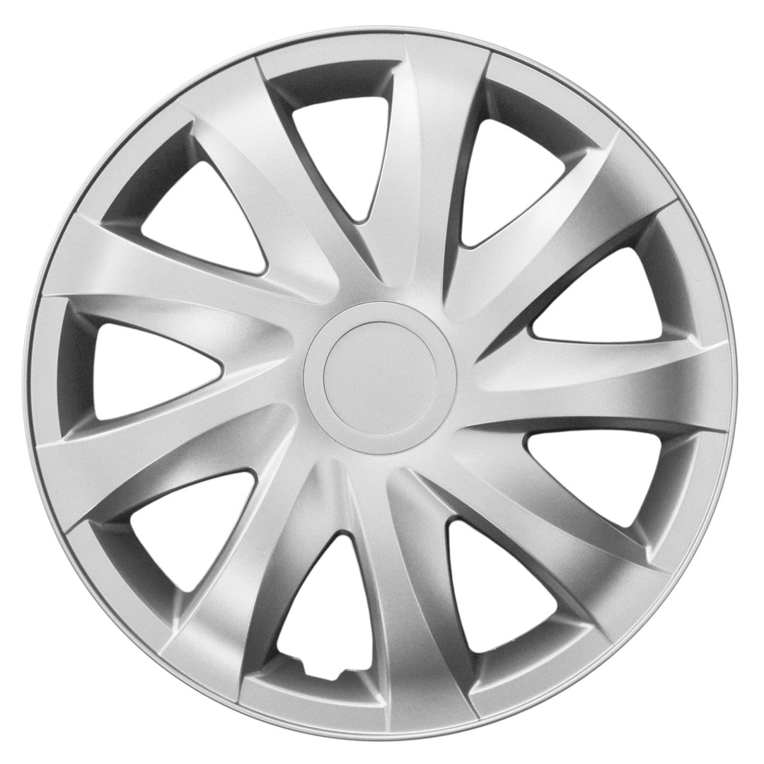 Universal hjulkapsler 13'' NRM Draco sølvfarvede 4 stk.