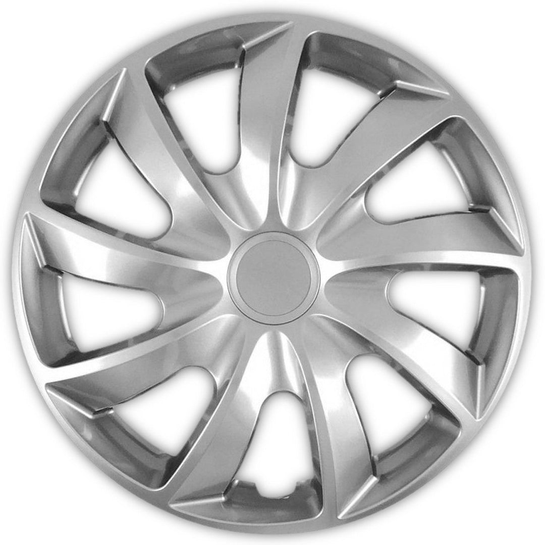 Universal hjulkapsler 13'' NRM Quad sølvfarvede 4 stk.