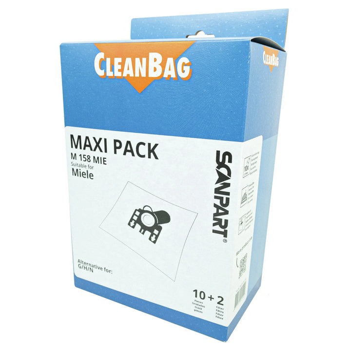 Støvsugersække til Miele G/H/N Maxipack, 10 stk. + 2 filtre