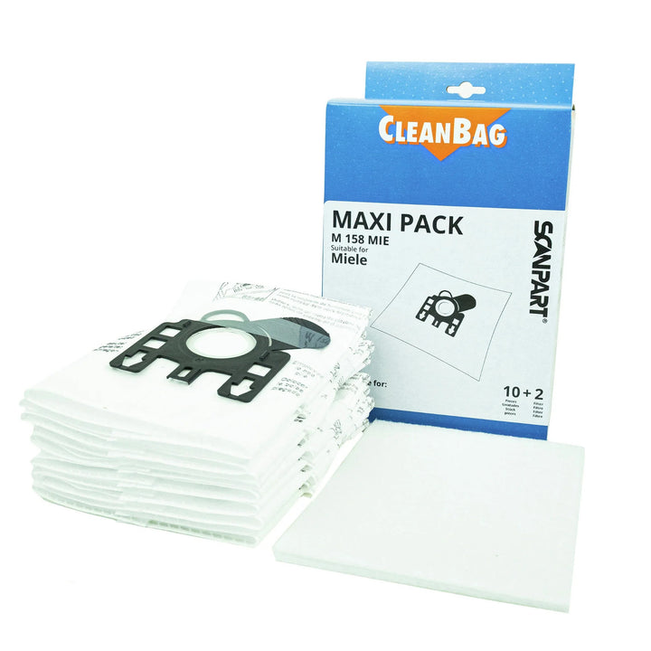 Støvsugersække til Miele G/H/N Maxipack, 10 stk. + 2 filtre