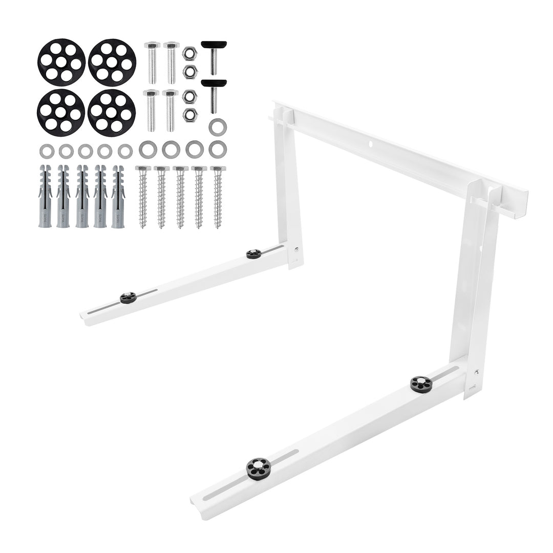 Beslag/ophæng til Maclean-klimaanlæg/varmepumpe, mål 800 x 420 x 600 mm, galvaniseret stål, op til 260 kg, MC-147